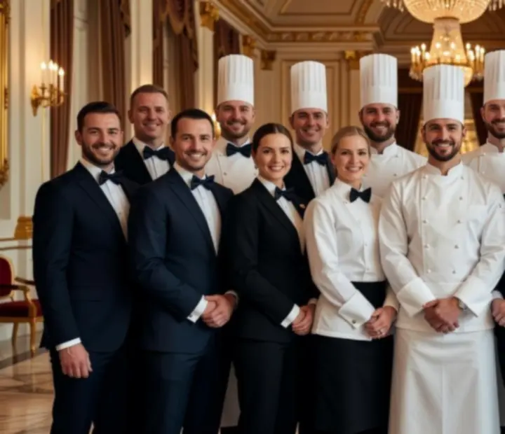 Czechroom team portrait featuring chefs, service staff, and casino hosts.