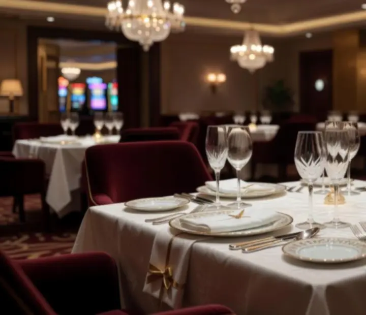 Intimately lit VIP fine-dining table prepared with porcelain and crystal at Czechroom